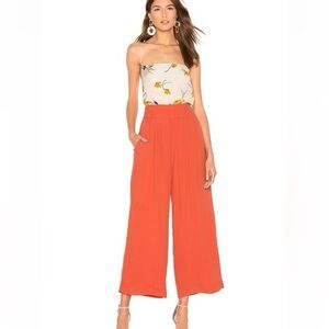 CAPULET LUCY PANT IN PAPAYA ORANGE WIDE LEG  XSMALL